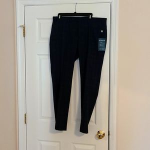 Ralph Lauren Men's Classic-Fit UltraFlex Stretch Blue Windowpane Pants 36x29 NWT